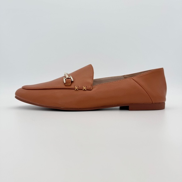 JENN ARDOR Slip On Penny Loafers Flats 7 Brown Shoes Cushioned Horsebit Preppy - Picture 1 of 12